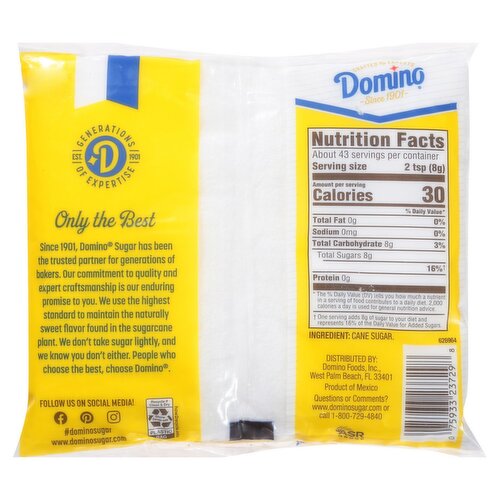DOMINO SUGAR POUCH 20/12 OZ