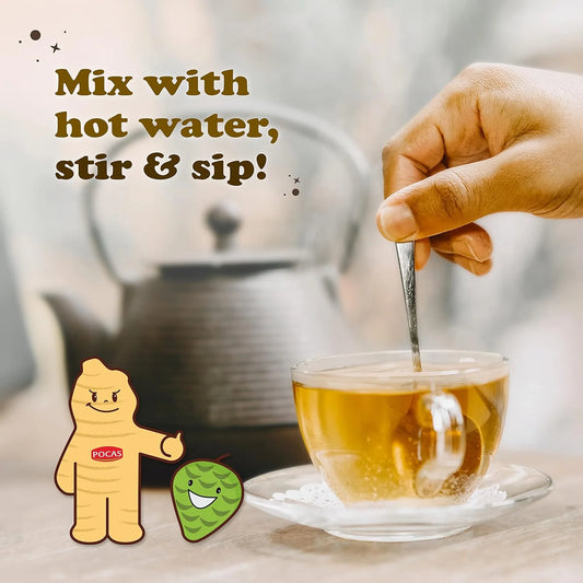 Revitalizing Honey Ginger Tea with Soursop - 20 Pack for Wellness and Flavor