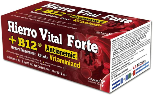 Hierro Vital Forte + B12 21-Count box
