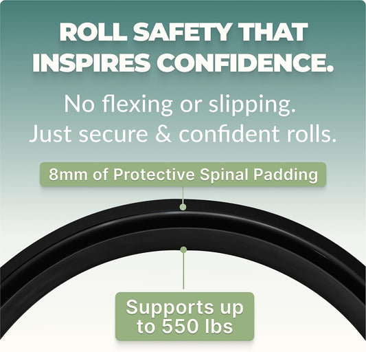 Yoga Wheel for Back Pain - Deep Tissue Massage - Yoga Back Roller Wheel for Back Pain Relief Stretching Myofascial Release Mobility