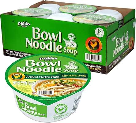 Paldo Bowl Noodle 12-Pack 3.13 oz bowls