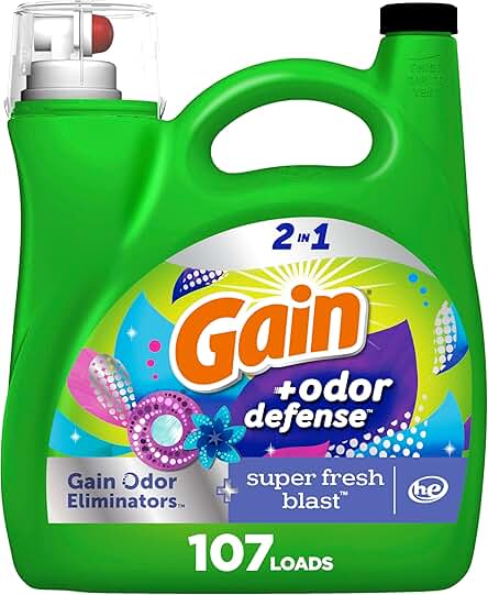 Gain Liquid Laundry Detergent 6-Pack 46 oz bottles