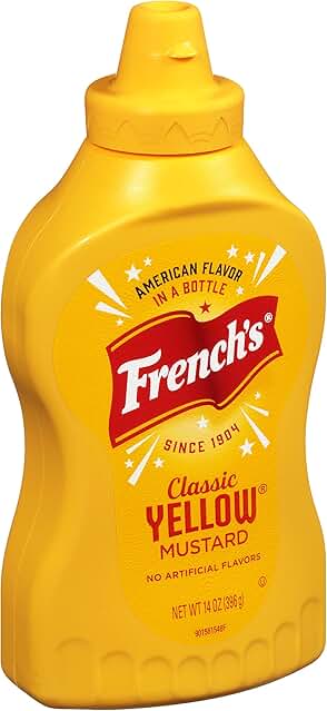 French's Squeeze Yellow Mustard 16-Pack 14 oz bottles