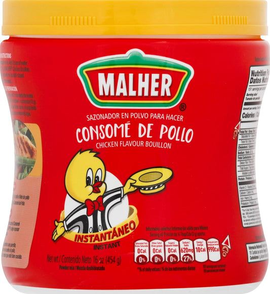 Malher Beef or Chicken Bouillon Jar 12-Pack 454g