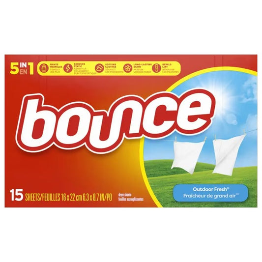 BOUNCE FABRIC SHEET 15/15 CT
