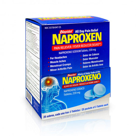 Rapidol Naproxeno 25-Pack box