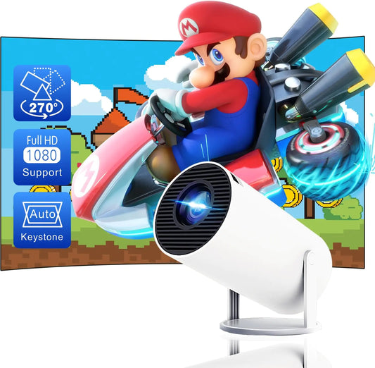 Mini Projector 4K 1080P – Transform Any Wall into a Theater