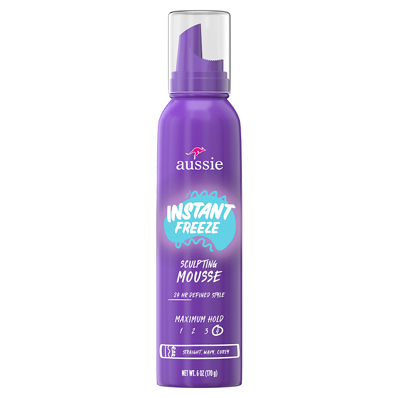 Instant Freeze Aussie Mousse – Strong Hold Styling Foam for All Hair Types
