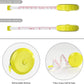60-Inch 1.5 Meter Soft and Retractable Tape Body Tailor Sewing Craft Cloth Dieting Measuring Tape (6 Colors of Blue, Red, Yellow, White, Pink, Green and 2 Soft Tapes)