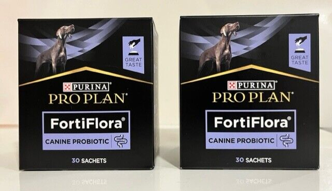 Fortiflora Probiotic Intestinal Supplement for Dogs by Purina - Available in 10, 30, or 60 Bag Options