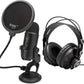 Yeti USB Microphone (Blackout) Bundle with Knox Gear Headphones and Pop Filter (3 Items)