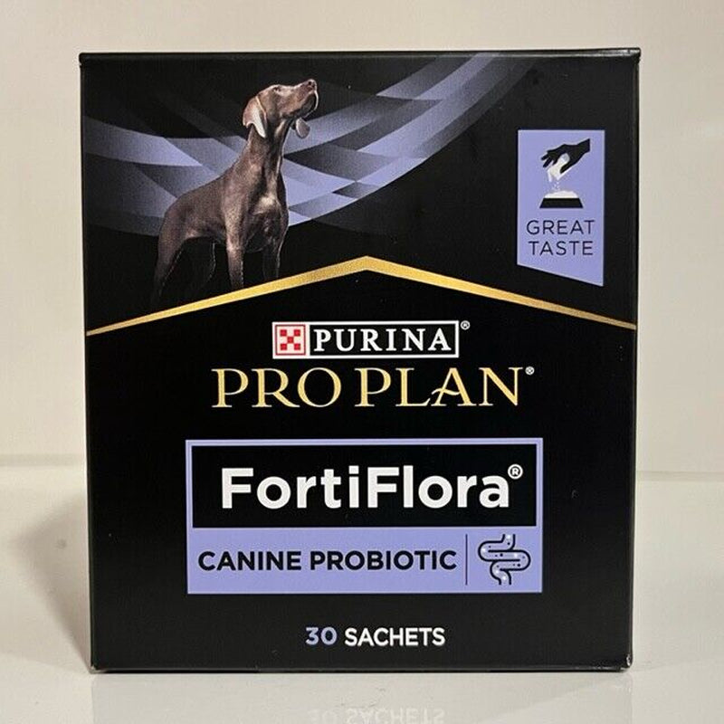 Fortiflora Probiotic Intestinal Supplement for Dogs by Purina - Available in 10, 30, or 60 Bag Options