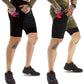 Mens Athletic Shorts 2-In-1 Gym Workout Running 7'' Shorts with Towel Loop