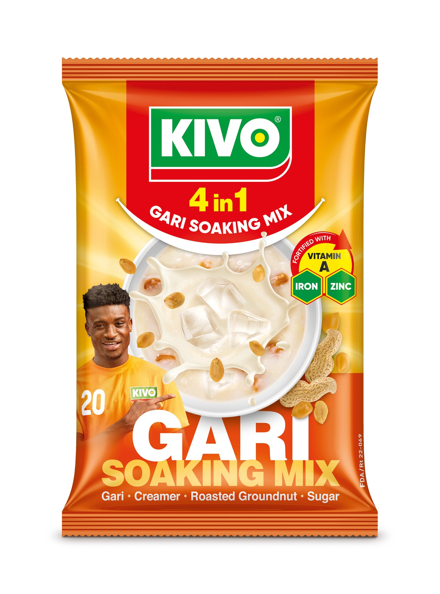 KIVO 4 in 1 Gari Soaking Mix 125g