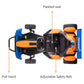 Licensed Mclaren Kids Go Kart, 24V Battery Powered Ride on Car Toy with Bluetooth Function, Safety Belt, LED Lights, Two-Mode Electric Go Cart, Drift Racer Car for Boys Girls