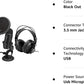 Yeti USB Microphone (Blackout) Bundle with Knox Gear Headphones and Pop Filter (3 Items)