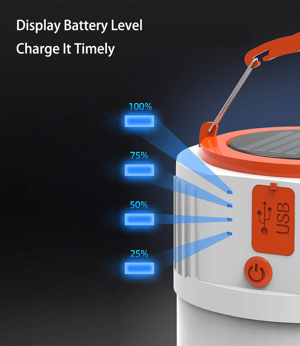 Camping Lights, Rechargeable Camping Lantern Power Bank, LED Tent Light Ultra Bright for Camping, Hurricane Emergency Kits