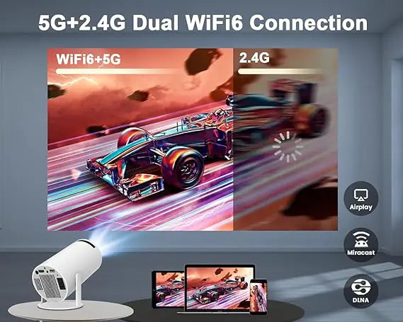 Mini Projector 4K 1080P – Transform Any Wall into a Theater