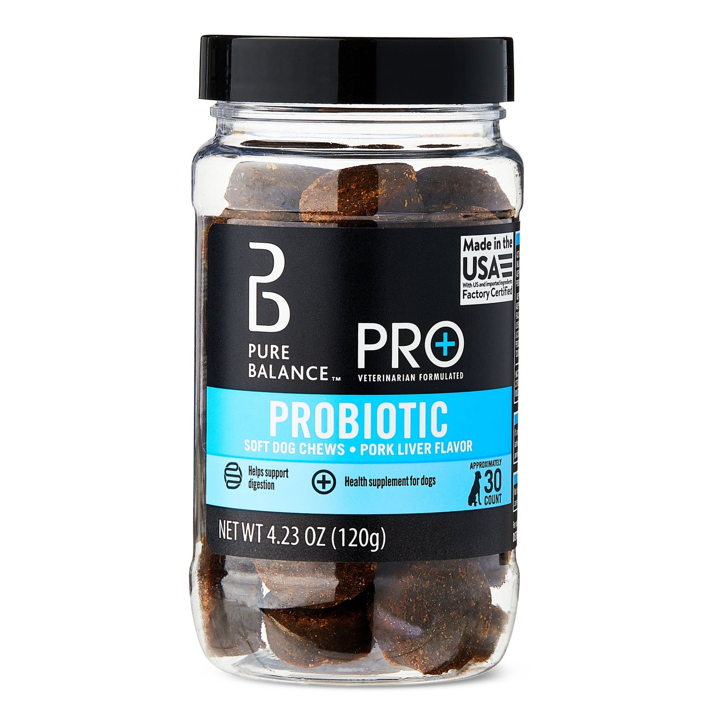 Pro+ Probiotic, Digestion Support, Dog Soft Chews, 30 Count