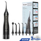 Experience Ultimate Oral Care with the Rechargeable Portable Water Flosser - 3 Modes and 300ML Waterproof Design for a Brighter Smile