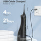Experience Ultimate Oral Care with the Rechargeable Portable Water Flosser - 3 Modes and 300ML Waterproof Design for a Brighter Smile