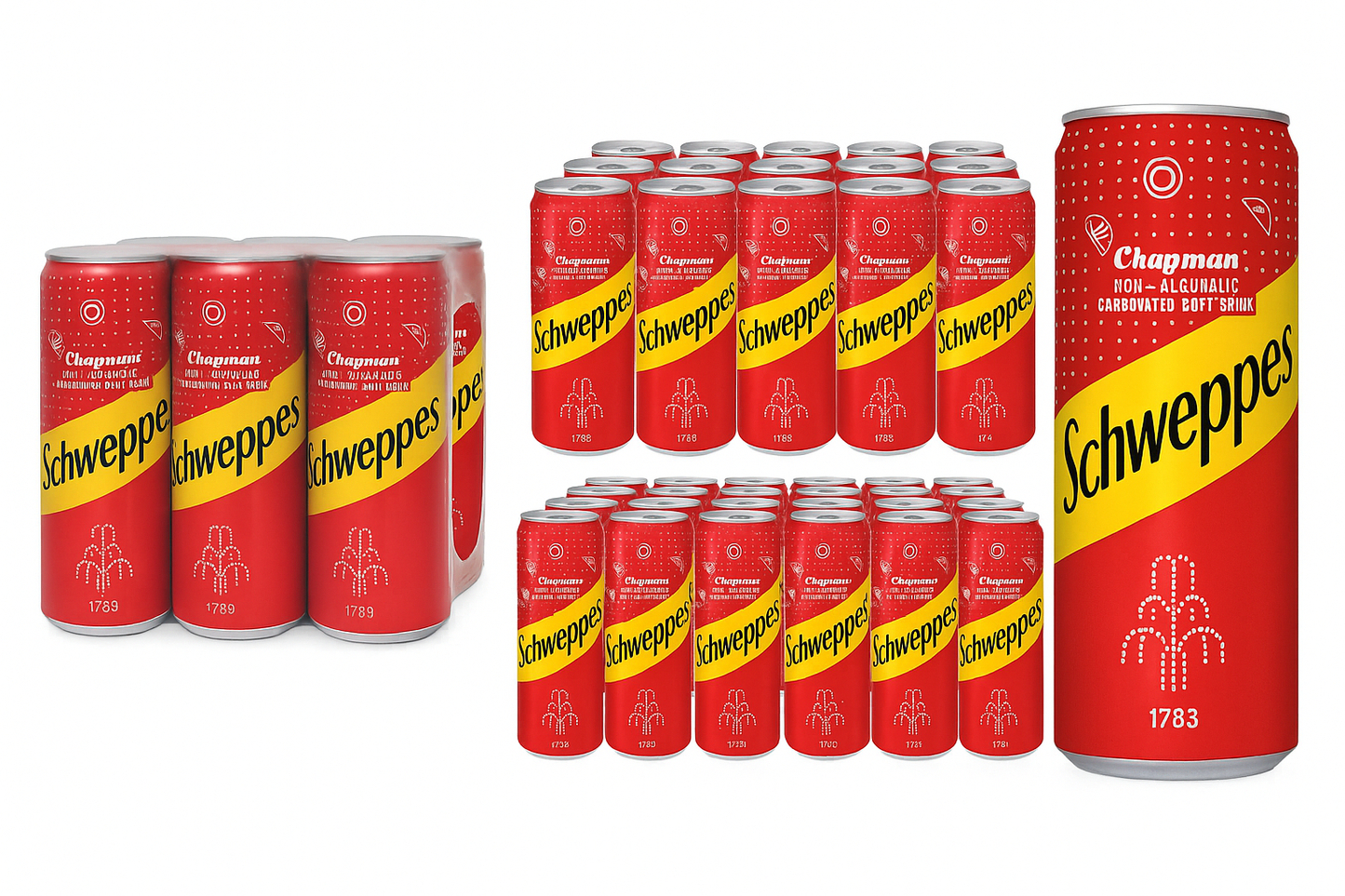 Schweppes Chapman Non-Alcoholic Carbonated Soft Drink, 330ml