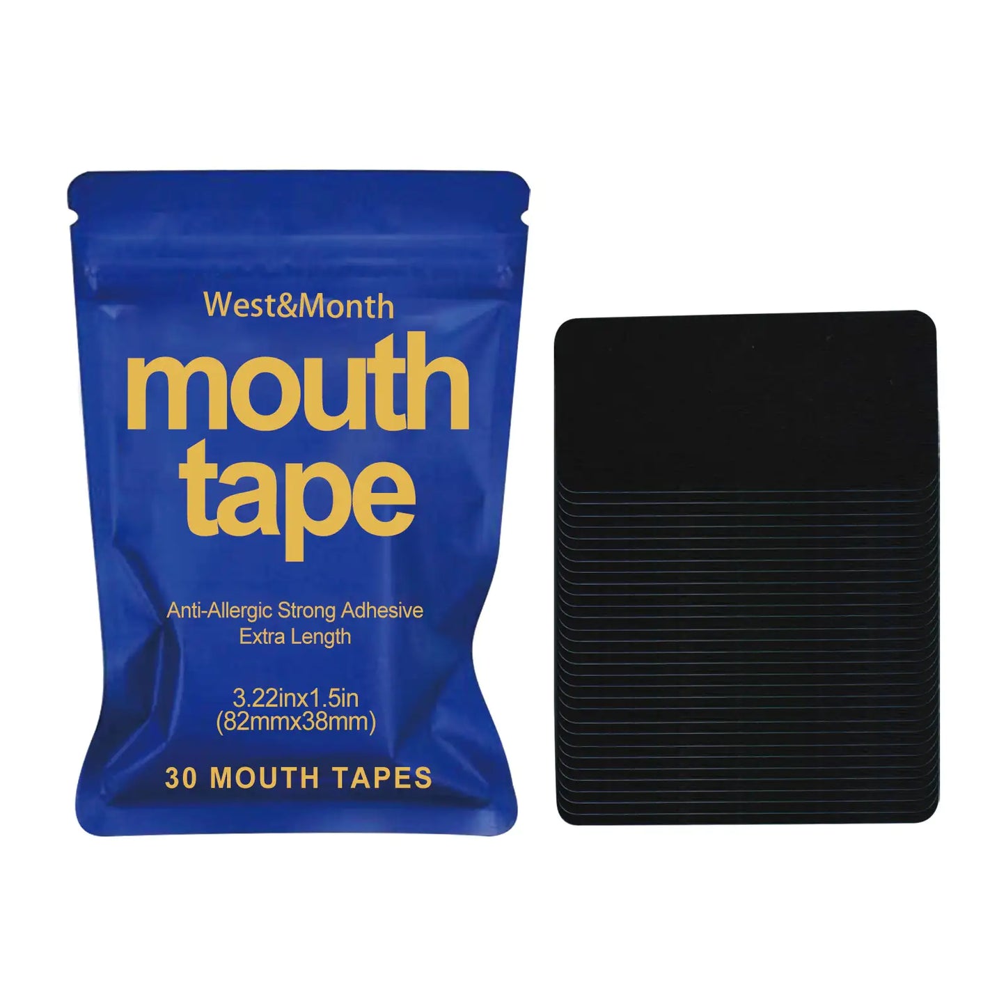 West Month Mouth Tape – Sleep Strips to Prevent Mouth Breathing, Ease Snoring, and Improve Restful Sleep