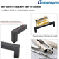 10 Pack Black Square Bar Cabinet Pull Drawer Handle Stainless Steel Modern Hardware for Kitchen and Bathroom Cabinets Cupboard,Center to Center 10In(256Mm) Black Drawer Pulls