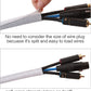 25Ft - 1 Inch Cord Protector Wire Loom Tubing Cable Sleeve Split Sleeving for USB Cable Power Cord Audio Video Cable - Protect Cat from Chewing Cords - White