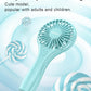 Mini Handheld Fan Battery Operated Small Personal Portable Fan Speed Adjustable USB Rechargeable Fan Cute Design Powerful Eyelash Fan for Stylish Kids Girls Women Men Indoor Outdoor Travelling