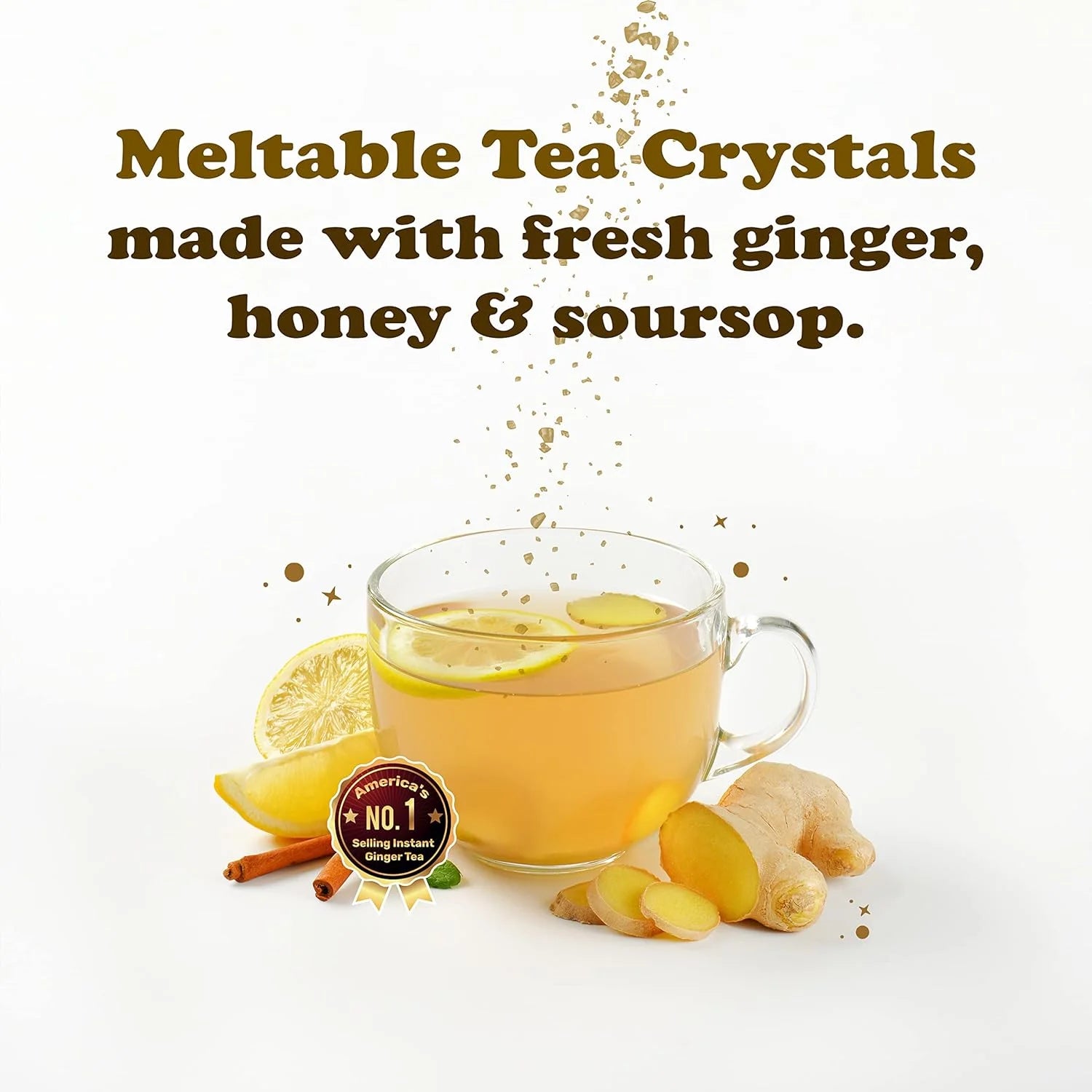 Revitalizing Honey Ginger Tea with Soursop - 20 Pack for Wellness and Flavor
