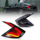New Taillights for Honda Civic Sedan Tail Light 2016-2021 LX Touring EX EX-L Sport 10Th Gen Accessories Smoke Led Sequential Turn Signal Animation Rear Lights DRL Custom FC1 Back Lamp Replacement (S4)