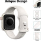 Sport Bands Compatible with Apple Watch Bands 38Mm 40Mm 41Mm 42Mm 44Mm 45Mm 49Mm,Soft Silicone Waterproof Strap for Iwatch Ultra2 Series 9 Ultra 8 7 6 5 4 3 2 1 SE Women Men