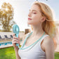 Mini Handheld Fan Battery Operated Small Personal Portable Fan Speed Adjustable USB Rechargeable Fan Cute Design Powerful Eyelash Fan for Stylish Kids Girls Women Men Indoor Outdoor Travelling