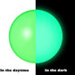 8 Pieces Glow in the Dark Stress Balls Ceiling Balls Sticky Balls That Stick to the Ceiling Glowing Balls for Relax Toy Teens and Adults (White, Blue, Orange, Green, 1.8 Inches)