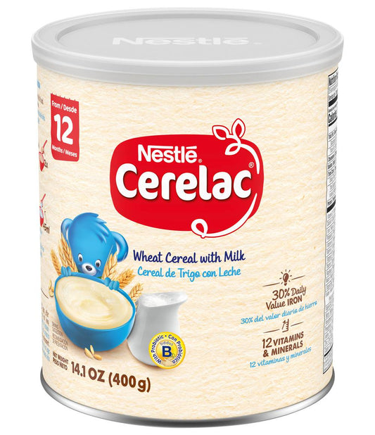 Nestle Cerelac Junior Wheat with Milk Maize 8x10x50g baby cereal pack