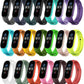 Replacement Bands Compatible with Xiaomi Mi Band 6/Xiaomi Mi Band 5/Amazfit Band 5, Soft Silicone Wristbands, Sport Adjustable Wrist Strap for Women Men
